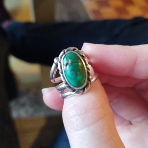 Sterling silver Southwest turquoise ring